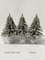 9.5" Unlit Mini Silvery Pine Downswept Artificial Christmas Tree Set